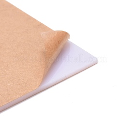 アクリル有機ガラスシート  クラフトプロジェクト用  兆候  DIYプロジェクト  正方形  ホワイトスモーク  30x30x0.3cm&nbsp;AJEW-WH0109-21B-E