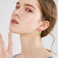 スポーツ用PVCプラスチック糸くずペンダント12個  野球  プラチナ鉄ループ付き  芝生の緑  24x19mm  穴：2mm&nbsp;KY-HS0001-05