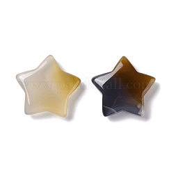 天然石瑪瑙ビーズ  穴なし/ドリルなしビーズ  スター  29.5x31~31.5x7~8mm&nbsp;G-E574-01E