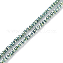 女性のための丸いガラスビーズのネックレス  他の色  15.16インチ（38.5cm）&nbsp;NJEW-JN03821-03
