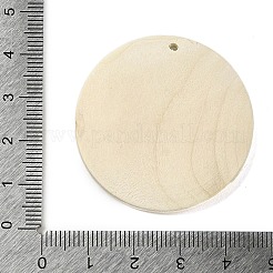 ウッドペンダント  フラットラウンド  蠍座  40x39x6mm  穴：1.6mm&nbsp;WOOD-K011-01G