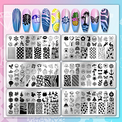 ステンレス鋼の DIY ネイルアート テンプレート  テンプレートツール  混合図形&nbsp;MRMJ-PH0003-03