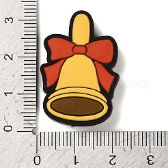 シリコーン焦点ビーズ  鐘  30x21x8mm  穴：2.6mm&nbsp;LS-SIL-R147-02A