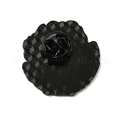 細字エナメルピン  バックパックの服に黒の合金バッジを塗装する  燃焼の炎  犬  29.5x29mm&nbsp;JEWB-K018-30D-EB