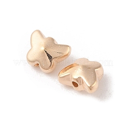 CCBプラスチックビーズ  蝶  ゴールドカラー  8x10x6mm  穴：1.5mm&nbsp;CCB-N006-35G