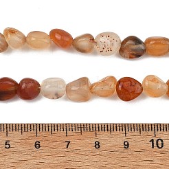 天然石瑪瑙ビーズ連売り  タンブルストーン  ナゲット  7~11x7~9x5~7mm  穴：1.2mm  約21~23個/連  7.09~7.48''（18~19センチメートル）&nbsp;GG-C286-A25-01