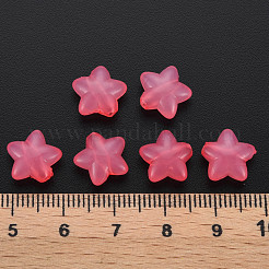 透明なアクリルビーズ  模造ゼリー  スター  鮭色  10x10.5x6mm  穴：1.6mm  約1690個/500g&nbsp;MACR-S373-26E-06