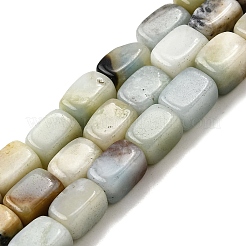 天然フラワーアマゾナイトビーズ連売り  直方体の  7.5~9.5x6~7x6~7mm  穴：1.2mm  約44個/連  14.96~15.35''（38~39センチメートル）&nbsp;G-F791-C06