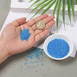トーホー 15/0ラウンドビーズ  日本製シードビーズ  （163b）透明なabダークアクア  1.5mm  穴：0.7mm  約3000個/10g&nbsp;X-SEED-TR15-0163B