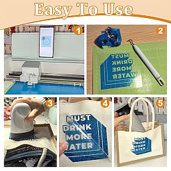 熱転写ビニールキット  ステンレス針付き  プラスチックツールカースクレーパー  熱伝達ビニールシート  ABSプラスチックスクレーパーボード  ミックスカラー  5.1~35.6x1.4~33x0.01~6.6cm&nbsp;DIY-PH0023-07