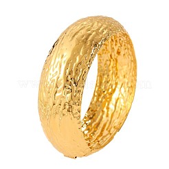 女性用、質感のある304ステンレススチール製ヒンジ付きバングル  18KGP本金メッキ  内径：2.36インチ（6cm）&nbsp;WG45BC2-01