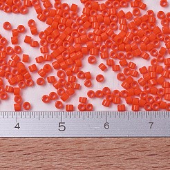 MIYUKIデリカビーズ小  シリンダー  日本製シードビーズ  15/0  （dbs0722)不透明なオレンジ  1.1x1.3mm  穴：0.7mm  約175000個/袋  50 G /袋&nbsp;SEED-X0054-DBS0722