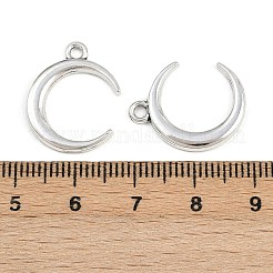 合金のチベット風チャーム  ムーン  アンティークシルバー  20x16x2mm  穴：1.8mm  約1075個/1000g&nbsp;TIBE-B003-14AS