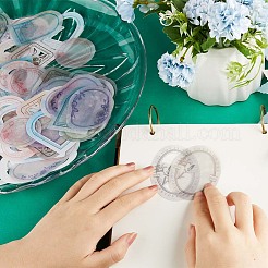 6袋6種類のスクラップブック用紙パッドセット  半透明の硫酸紙と白クラフト紙を含む  スクラップブッキングの背景紙フレーム  混合模様  混合模様  54.5~75x50~74x0.1mm  40個/袋  1バッグ/スタイル&nbsp;AJEW-GF0007-29