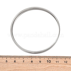 304ステンレス鋼線  メモリビーズワイヤー  ラウンド  ジュエリー作り用ブレスレットDIY  ステンレス鋼色  0.5mm  約9.19フィート（2.8m）/ロール&nbsp;X-TWIR-G002-01P