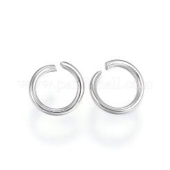 変色しにくい304ステンレススチール製オープン丸カン  ラウンド  ステンレス鋼色  21ゲージ  5x0.7mm  内径：3.5mm&nbsp;STAS-F110-09P