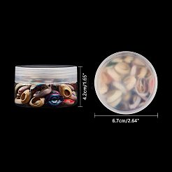 プリントされた天然のカウリーシェルビーズ  穴なし/ドリルなし  ミックスカラー  20~25x13~17x7~8mm  50個/箱&nbsp;SSHEL-NB0001-07