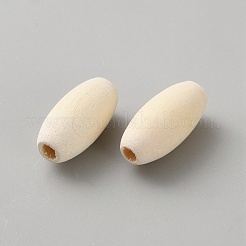ウッドビーズ  オーバル  湯通しアーモンド  20x10mm  穴：3.5mm  100個/セット&nbsp;WOOD-WH0024-171C