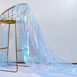 10mのポリエステル生地  ウェディングドレスの衣服アクセサリー  ライトスカイブルー  1520x0.1mm&nbsp;DIY-PH0033-42A