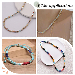 2 連売り天然花アマゾナイトビーズ連売り  艶消し  ディスクビーズ  ヒシビーズ  4.5x2.5mm  穴：1mm  約156~157個/連  14.76~14.96（37.5~38センチメートル）&nbsp;G-PA0001-50