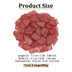 ガラスカボション2袋  ナゲット  ミックスカラー  35~71x15~41x4.5~5.5mm&nbsp;GLAA-GO0001-28