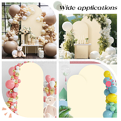 ポリエステル製ウェディングアーチカバークロス1枚  結婚式の背景カバー布  パパイヤホイップ  2200x1200mm&nbsp;DIY-CN0003-60C
