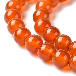 天然石ビーズ連売り  ナチュラルカーネリアン  染め  ラウンド  6mm  穴：0.8mm  約62~65個/連  14.6~15.5インチ&nbsp;GSR6mmC060-1