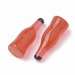 樹脂カボション  酒/瓶  レッドオレンジ  26x9~11mm&nbsp;LS-CRES-T005-121C