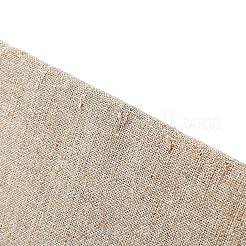 長方形の木製のネックレスを表示  麻の布で覆われた  パパイヤホイップ  250x80x120mm&nbsp;NDIS-N005-01