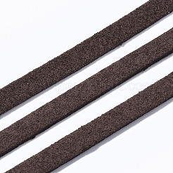 スエード調コード  フェイクレース  サドルブラウン  5x1.5mm  100ヤード/ロール（300フィート/ロール）&nbsp;LW-S011-5