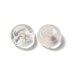 天然水晶ヨーロッパペンダント  ドーナツ/円盤チャーム  大穴ペンダント  16~17x6~7mm  穴：3~3.5mm&nbsp;G-M397-01A