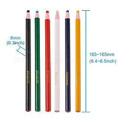 油性テーラーチョークペン  テーラーの縫製マーキング  ミックスカラー  16.3~16.5x0.8cm  6個/セット&nbsp;TOOL-TA0006-07