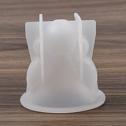 クリスマステーマ 3D DIY シリコン像型  レジン型  UVレジン用  エポキシ樹脂工芸品作り  ホワイト  人間  60x62x47mm&nbsp;SIMO-G001-02A
