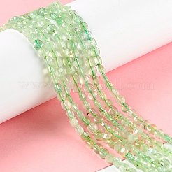 天然石プレナイトビーズ連売り  ファセットコインビーズ  フラットラウンド  グレードAA  4~4.5x2~2.5mm  穴：0.8mm  約89個/連  15.35''（39センチメートル）&nbsp;G-D0003-A99