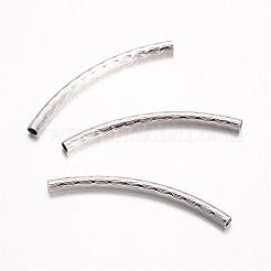 真鍮製チューブビーズ  カーブ  カドミウムフリー＆ニッケルフリー＆鉛フリー  ミックスカラー  45x3mm  穴：2mm&nbsp;KK-D519-04-NR