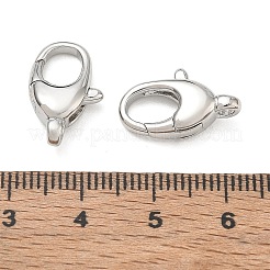 シェグレース 真鍮製ロブスタークラスプ  カドミウムフリーと鉛フリー＆ニッケルフリー  プラチナ  11x17x5mm  穴：1.8mm&nbsp;XGRQ7M815-976P