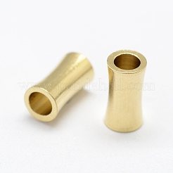 真鍮ビーズ  コラム  ニッケルフリー  生（メッキなし）  9x4.5mm  穴：3.5mm&nbsp;KK-J270-46C