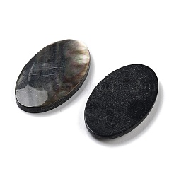 天然石ブラックリップシェルカボション  オーバル  グレー  26.5x15.5x3mm&nbsp;SSHEL-D084-04A