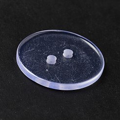 明快なラウンド2穴シャツボタン  樹脂ボタン  透明  23mm  約200個/袋&nbsp;BRB1B3L