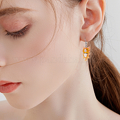 DIYジュエリー作成キット  光る透明樹脂ペンダントを含む  ミックスカラー  30x15x7mm  穴：1.8mm&nbsp;DIY-SC0032-43