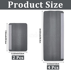 PUレザー冷蔵庫ハンドル保護カバー  グレー  201~369x45.5~49x11mm  3のペア/セット&nbsp;DIY-CL0002-40A
