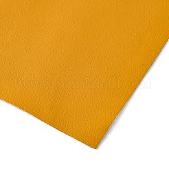 フラットpuレザーストリップ  diyレザークラフトストリップサプライ  長方形  オレンジ  210x300mm&nbsp;LS-DIY-WH0181-23G