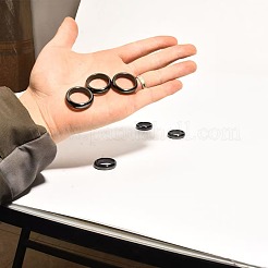 染色・加熱処理された黒瑪瑙の指輪  内径：16mm&nbsp;IK0879-1