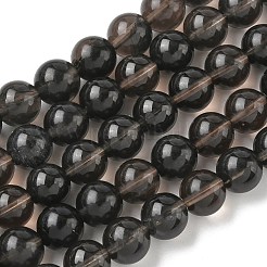 天然氷オブシディアンビーズ連売り  ラウンド  ココナッツブラウン  10mm  穴：1.2mm  約31~33個/連  14.76''~14.96''（37.5~38センチメートル）&nbsp;G-P590-A03-10mm-02