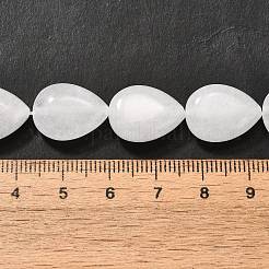 天然石トパーズ翡翠ビーズ連売り  ティアドロップ  16x12x5~6mm  穴：1mm  約25個/連  15.16''~15.75''（38.5~40センチメートル）&nbsp;G-P561-B17-01