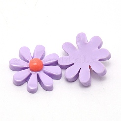 樹脂カボション  花/デイジー  パープル  16.5x5.5mm&nbsp;CRES-WH0005-01C