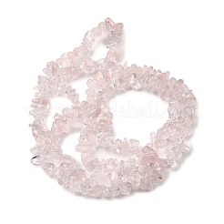 天然石ローズクォーツビーズ連売り  チップ  6~15x5~8x2~8mm  穴：0.8mm  約229~235個/連  30.31~31.30''（77~79.5センチメートル）&nbsp;G-H315-A07-01