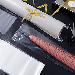 長方形のプラスチックフィルム保存袋  透明  74.5~75x15~15.4x0.01cm&nbsp;ABAG-WH0038-46