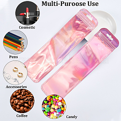 長方形のPPプラスチック製再封可能な包装袋  カメリア  24x6.7x0.01cm&nbsp;AJEW-WH20054-084F