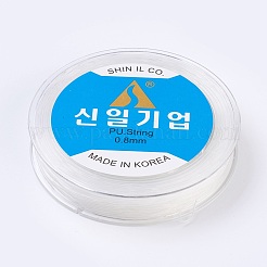 韓国製弾性水晶の線  ジュエリー作りのための  透明  0.8mm  約49.21ヤード（45m）/ロール&nbsp;EW-F008-0.8mm